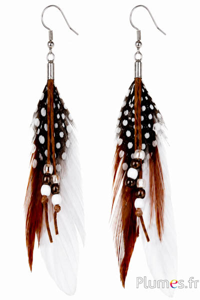 Orecchini - lunghezza 10 cm - bianco